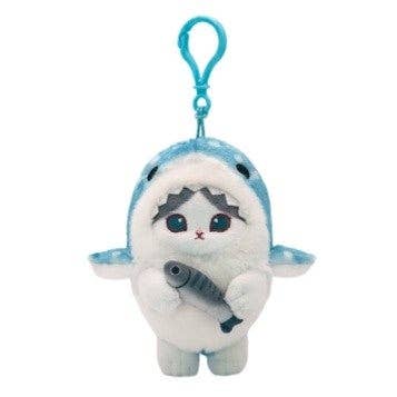 Mofusand Shark Costume Plush Keychain Bag Charm– 9cm