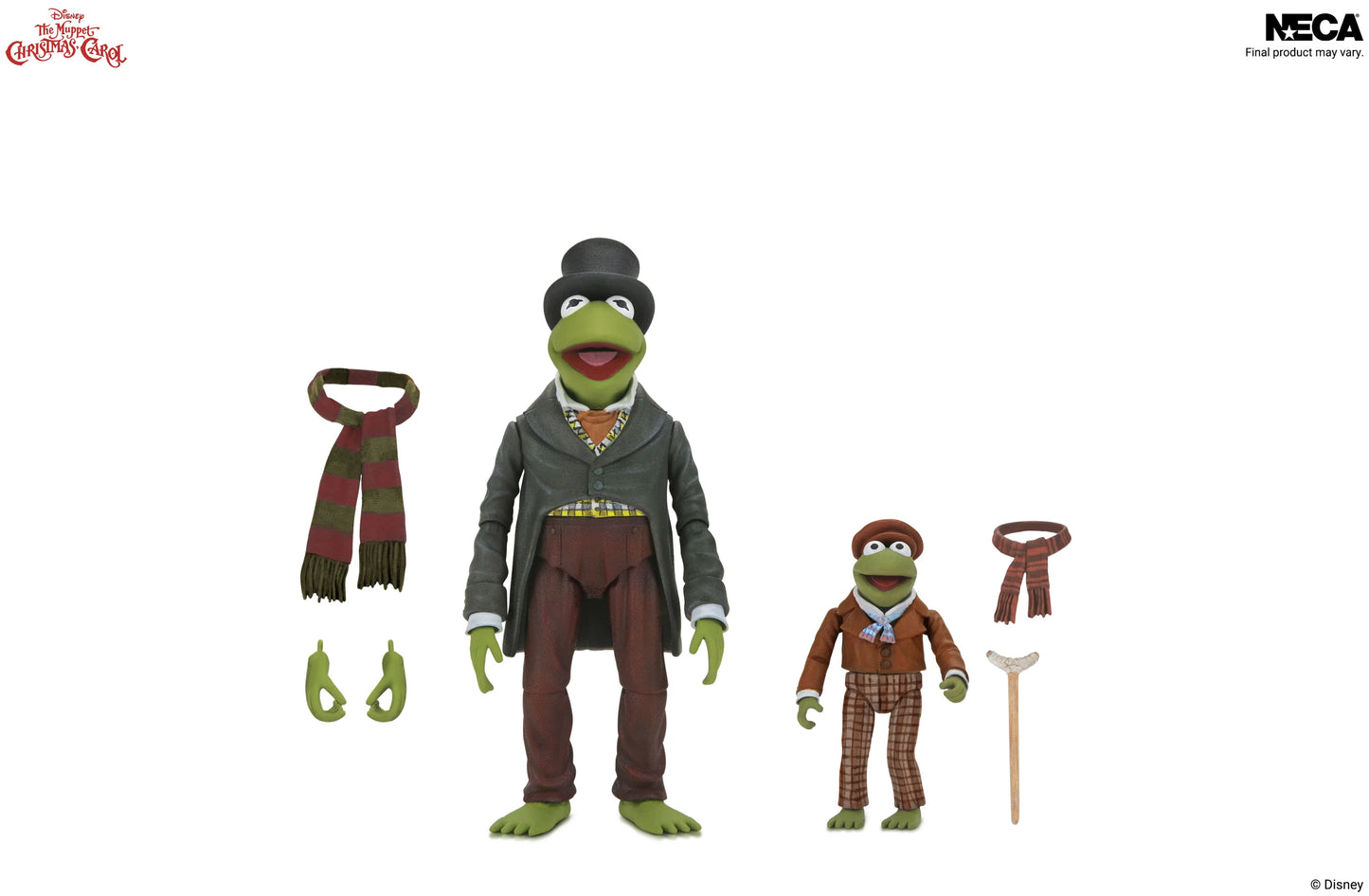 PRE-ORDER NECA The Muppets Christmas Carol Ultimate Kermit & Robin 2 Pack Action Figure