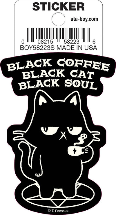 Tobe Fonseca Black Coffee Cat Soul Vinyl Sticker 3