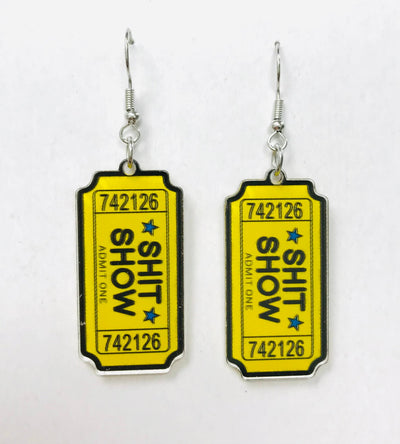 Acrylic Shit Show Earrings