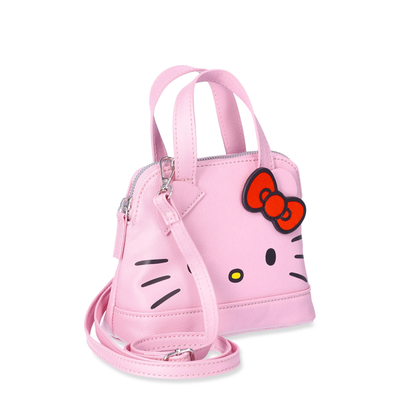 HELLO KITTY PINK PU PURSE W/LONG STRAP