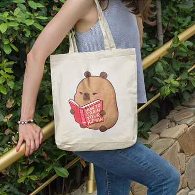 Capybara Canvas Tote Bag One Bag Two Designs