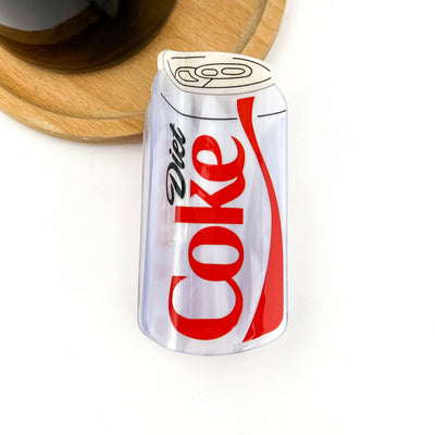 Diet Coke Bottle Hair Claw Clip, Fun Acetate Hair Accessory