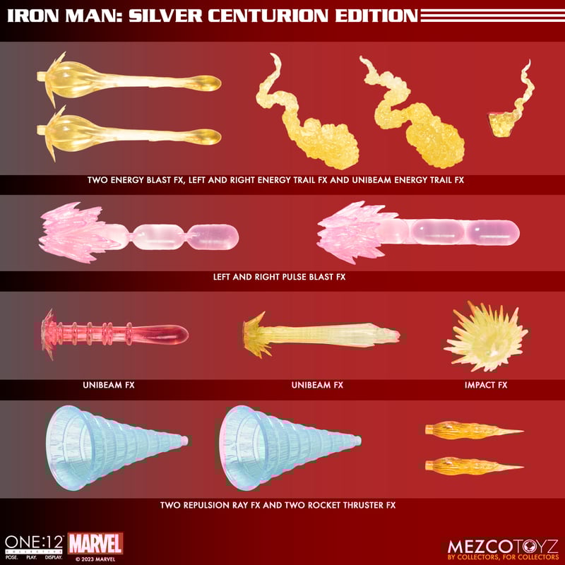 ONE:12 COLLECTIVE Iron Man: Silver Centurion