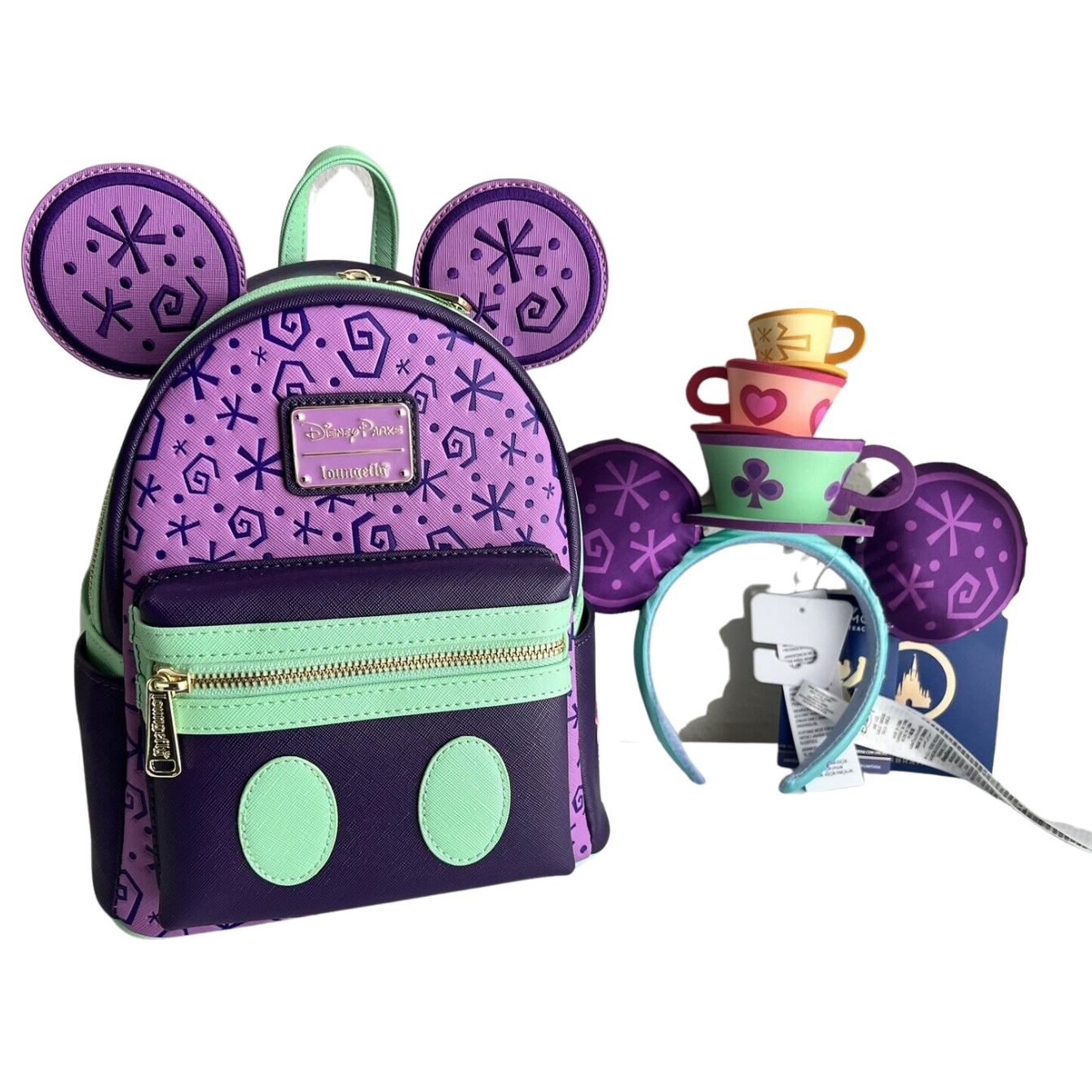 Mickey Main Attraction Mad Tea Party Backpack Loungefly Matching Ear Replay Toys LLC