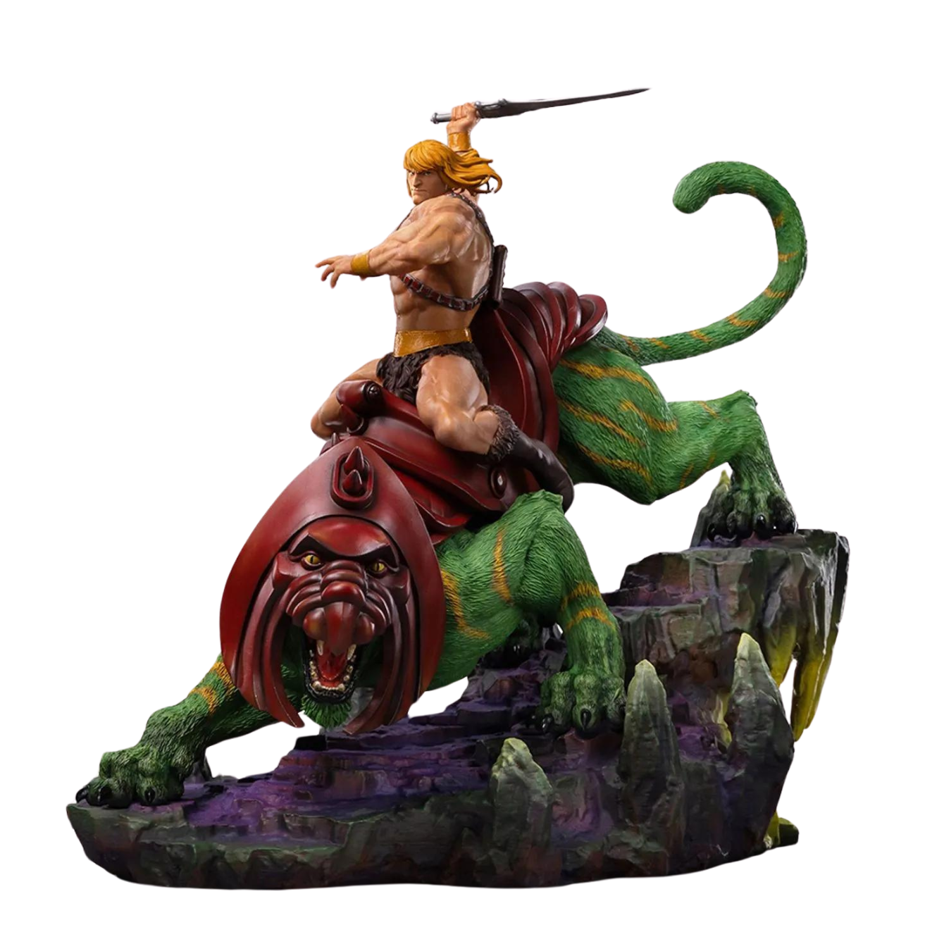 Statue He-man and Battle Cat Deluxe - Masters of the Universe - Art Scale 1/10 - Iron Studios