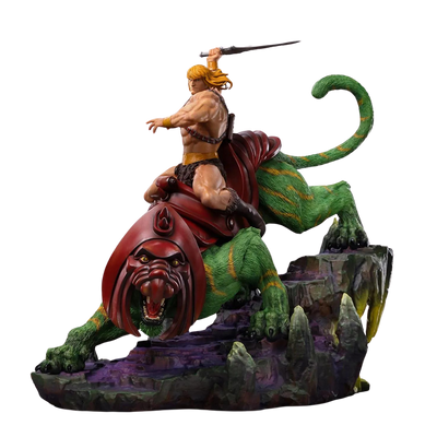 Statue He-man and Battle Cat Deluxe - Masters of the Universe - Art Scale 1/10 - Iron Studios