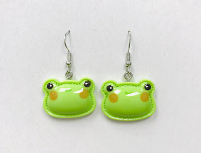 Stitch Up Frog Earrings