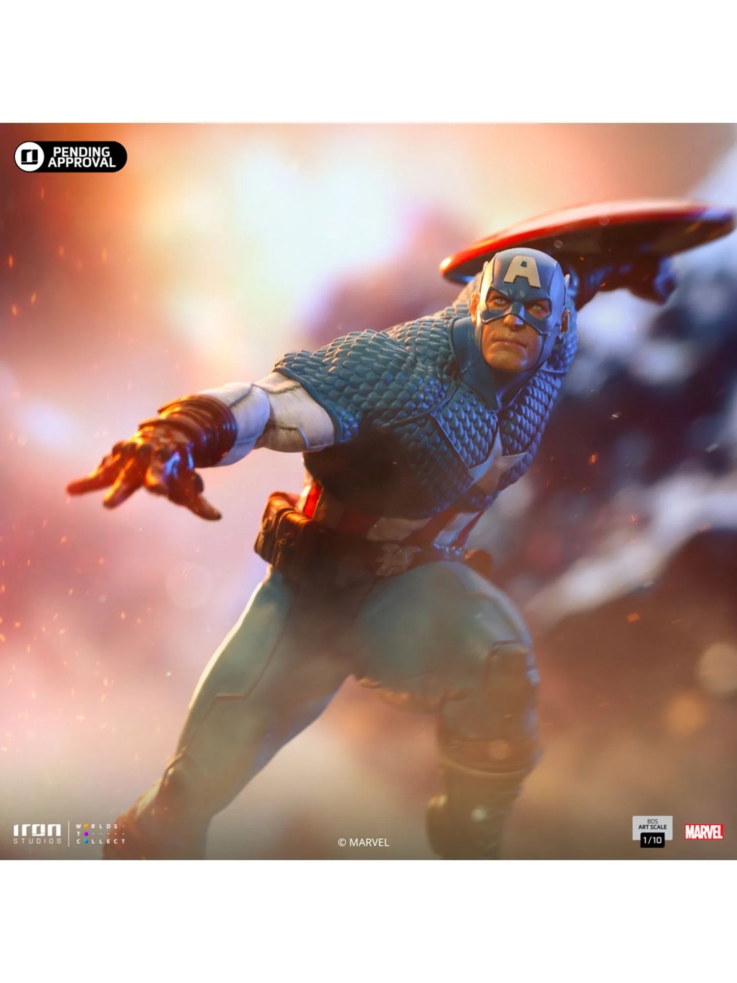 Statue Captain America - Infinity Gauntlet Diorama - BDS Art Scale 1/10 - Iron Studios