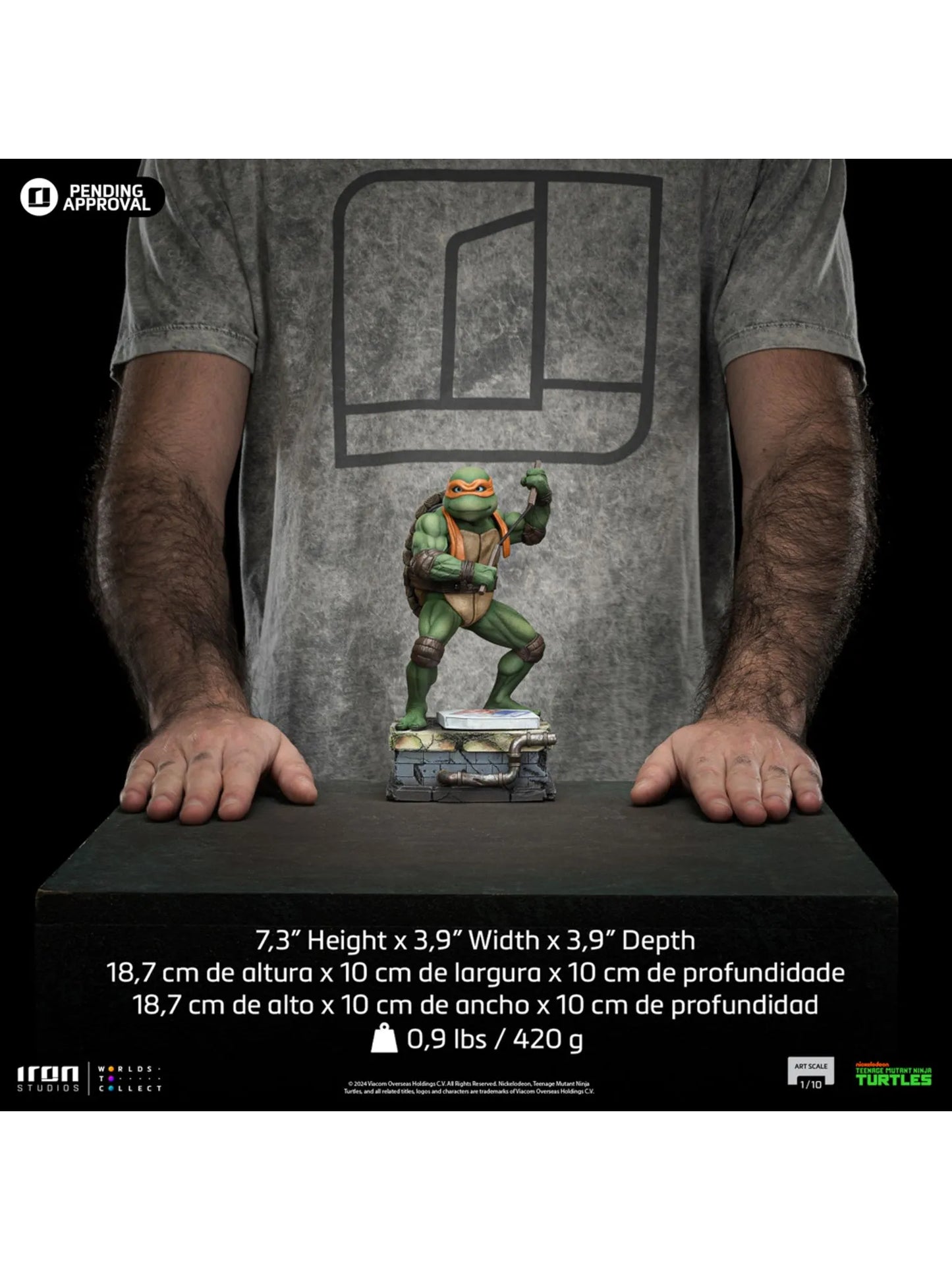 Statue Michelangelo - TMNT Movie - Art Scale 1/10