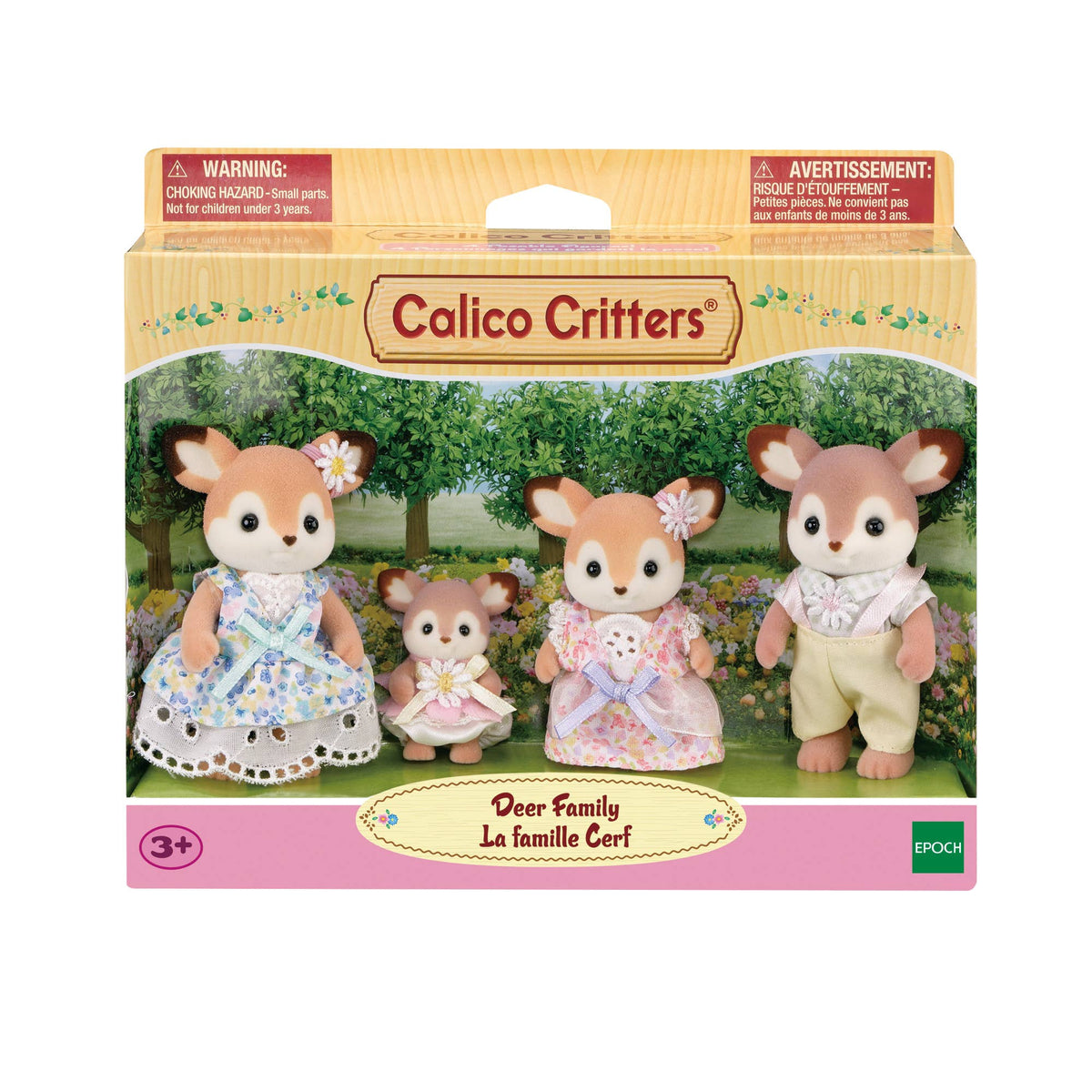 Calico Critters Deer Family, 4 Collectible Doll Figures