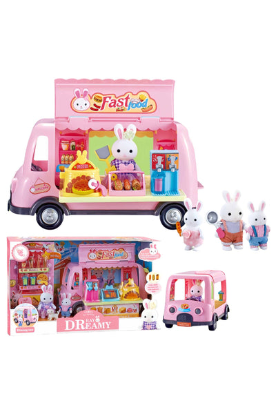 Mini Bunny Rabbit Girl Pretend Play Truck