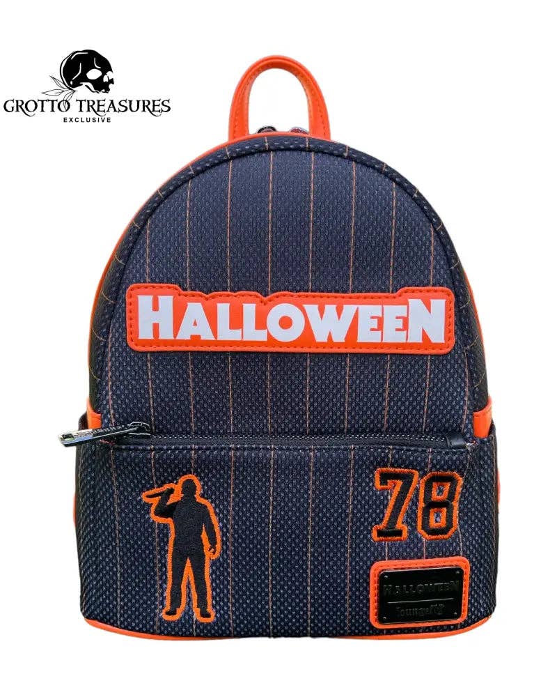 Loungefly! Leather: Compass Michael Myers Jersey Mini Backpack