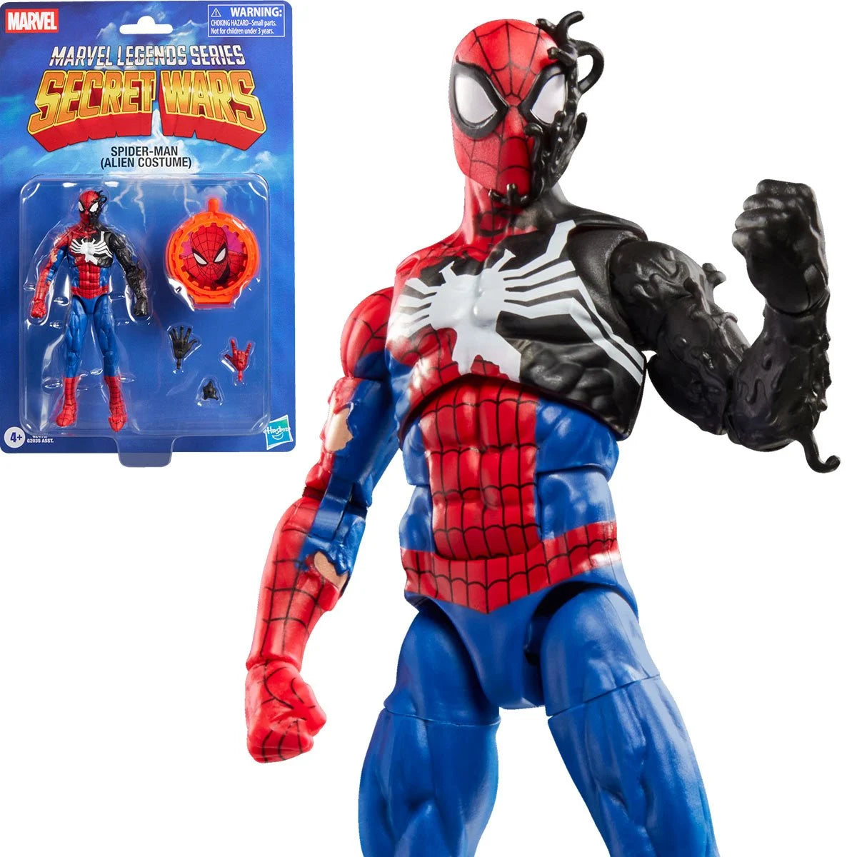 Marvel Legends Secret Wars Spider-Man Alien Costume 6" Action Figure