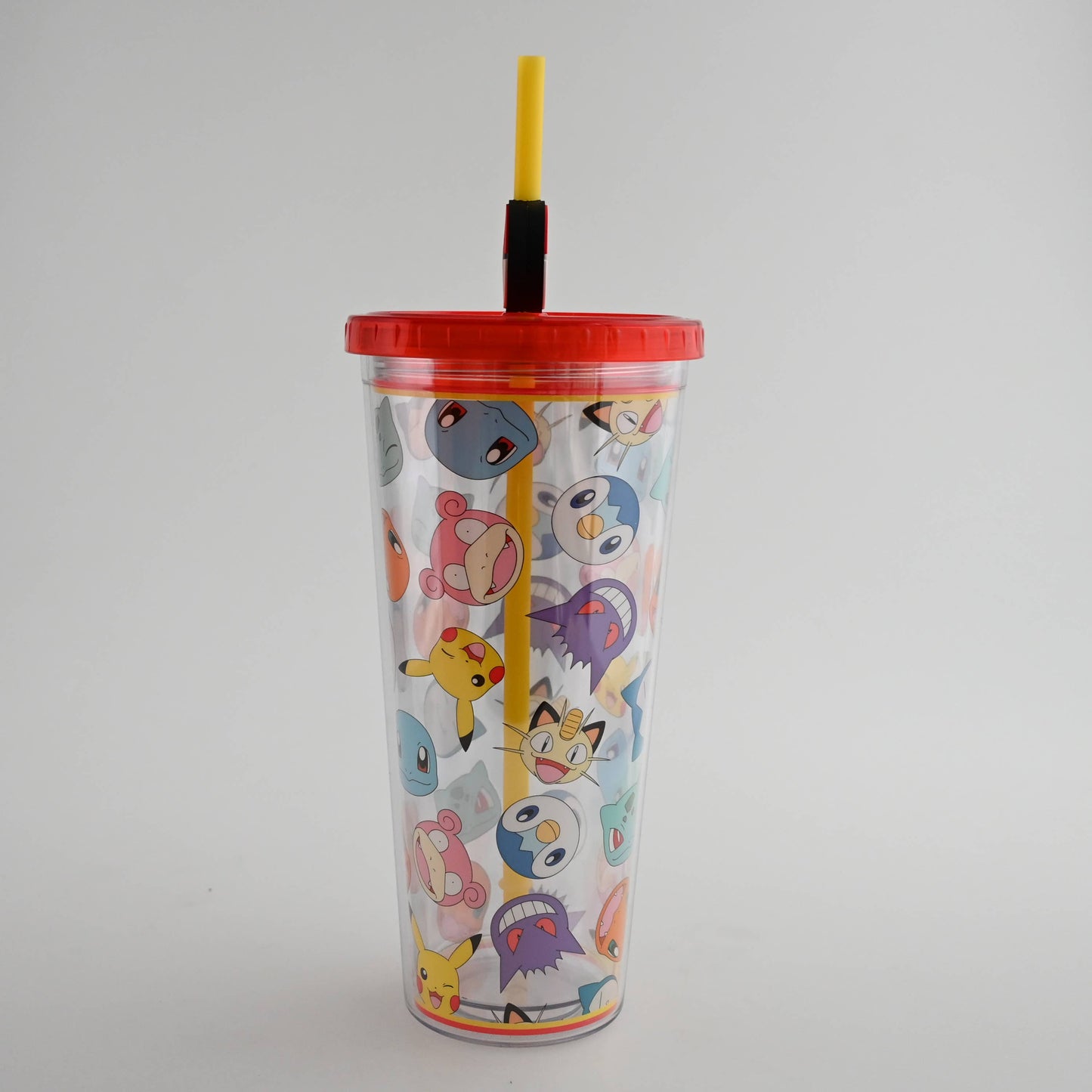 Pokemon Multi Character Head Toss AOP 24oz Plastic Cold Cup