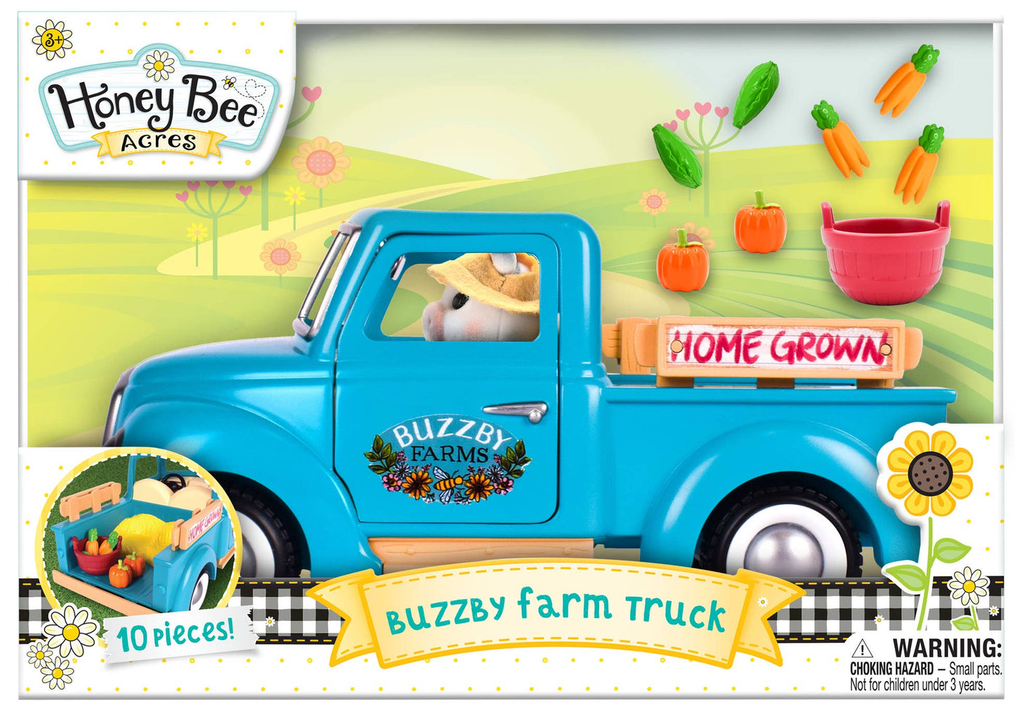 Honey Bee Acres Buzzby Farm Truck Playset with figurine