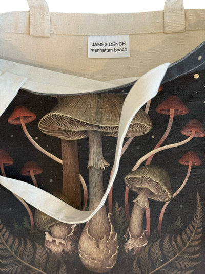 Death Cap Mushroom Tote Bag Episodic Drawing