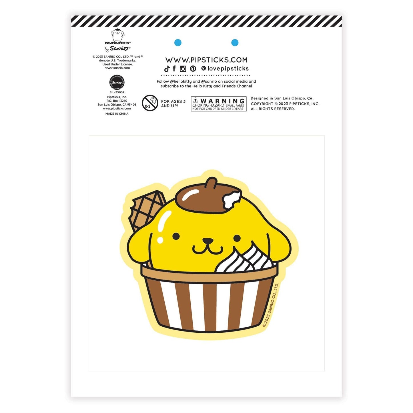 Pompompurin Café Cruiser Scratch 'n Sniff (2ct)