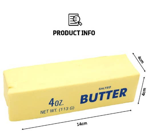 Butter Stress Ball – Soft & Slow-Rebound Squishy Toy