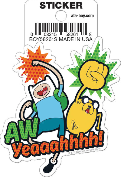 Adventure Time Finn and Jake Aw Yeah Die Cut Sticker