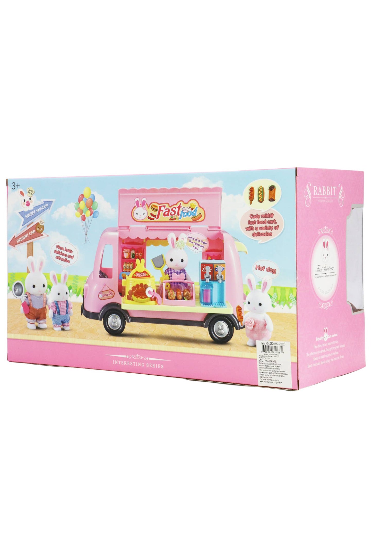 Mini Bunny Rabbit Girl Pretend Play Truck