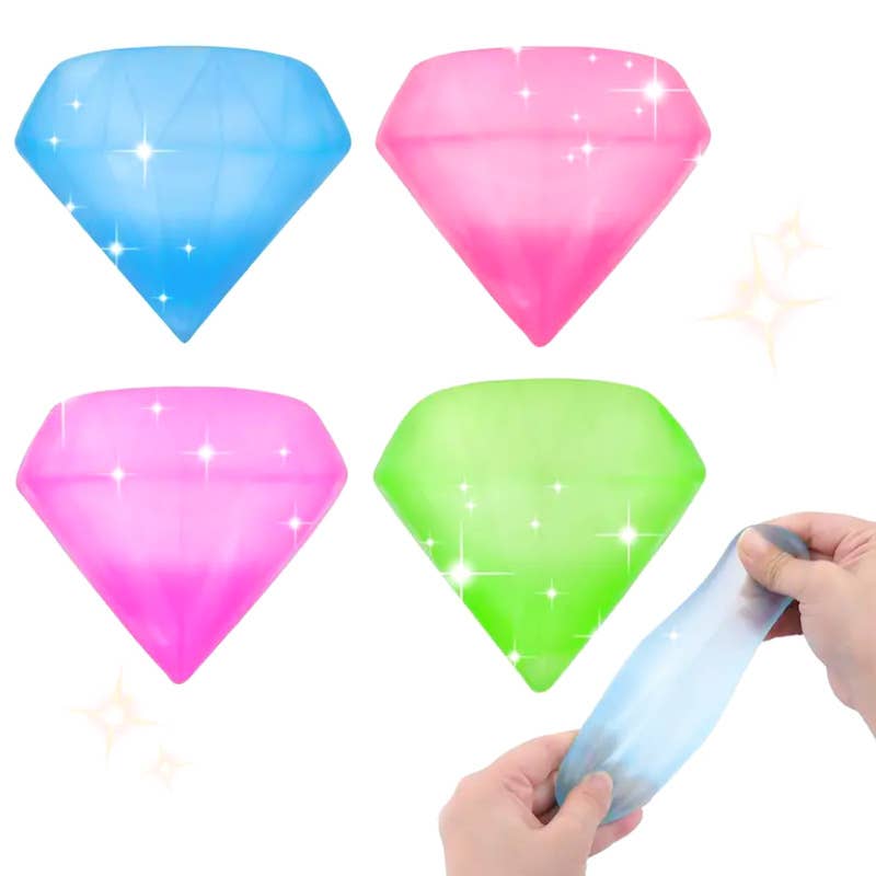 Maltose Stress Relief Ball, diamond, drop glitter squishy toy-random color