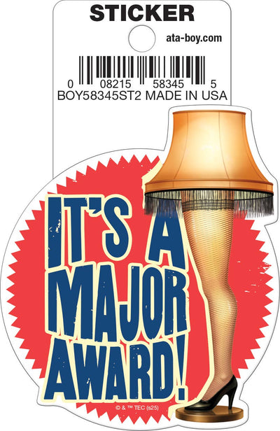 Christmas Vacation Major Award Die Cut Sticker