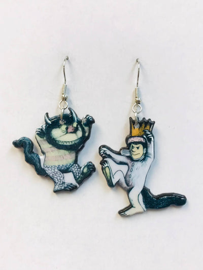 Where The Wild Things Are - Monster and Prince Earrings