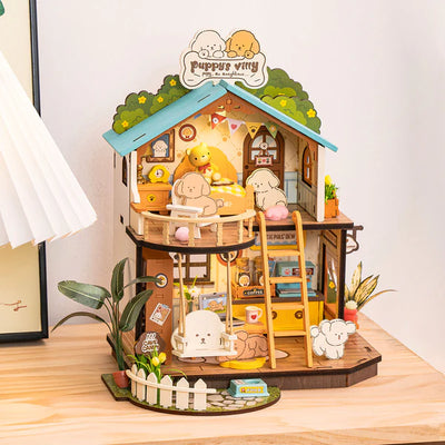 Rolife Puppy's Cozy Villa DIY Miniature House