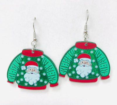 Acrylic CHRISTMAS winter Earrings