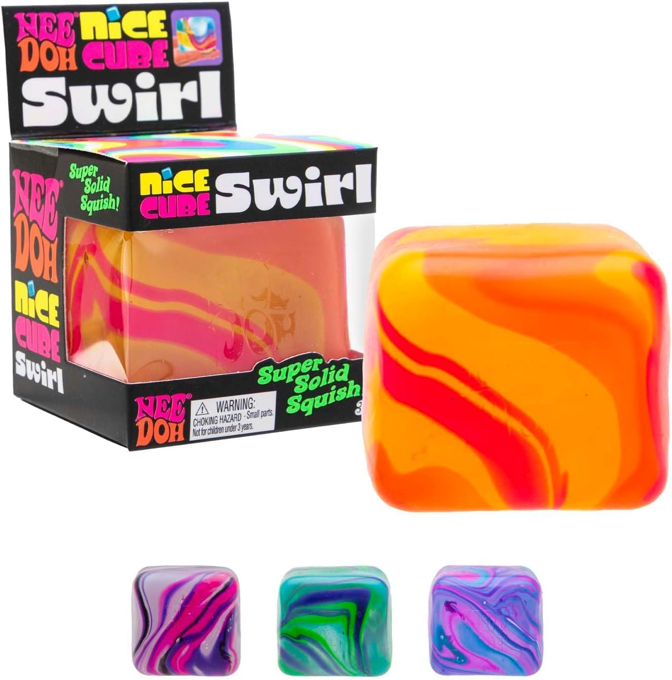 リラクゼーショングッズ NC-cube plus PRE-ORDER Schylling NeeDoh Nice Cube Swirl – Replay Toys LLC