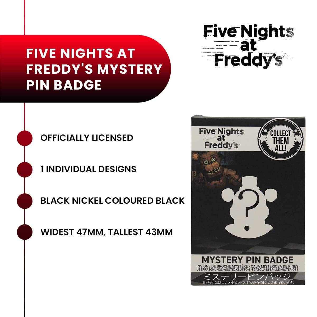 Five Nights At Freddy's Mystery Enamel Pin | One Random