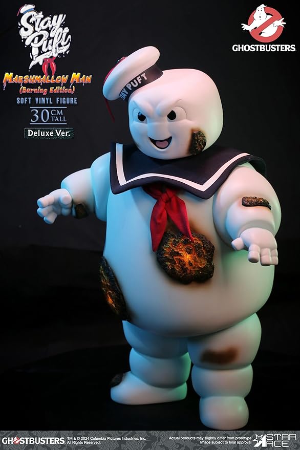 Toys Ghostbusters: Stay Puft Marshmallow Man (Burning Edition) Deluxe Vinyl Figure