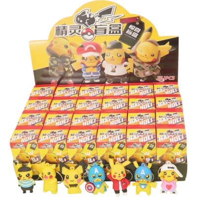Pokemon Keychain 24 Count Display