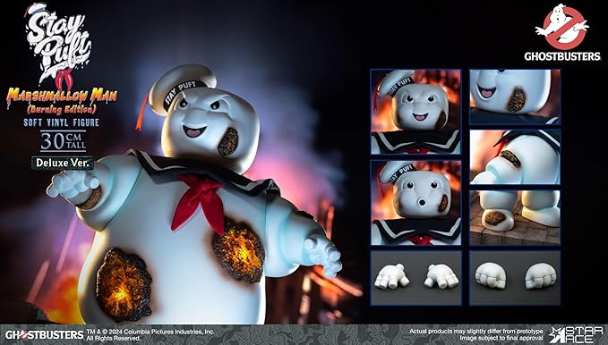 Toys Ghostbusters: Stay Puft Marshmallow Man (Burning Edition) Deluxe Vinyl Figure