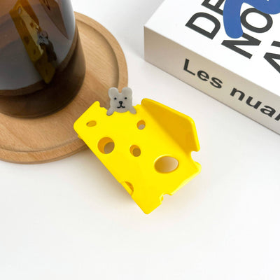 Funny Cheese Hair Clip,Acetate Claw Clip