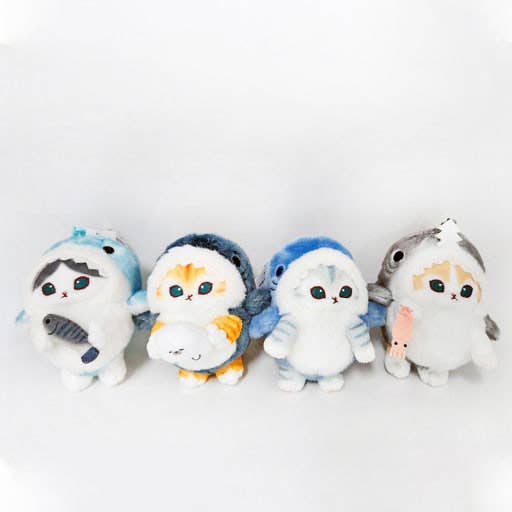 Mofusand Shark Costume Plush Keychain Bag Charm– 9cm