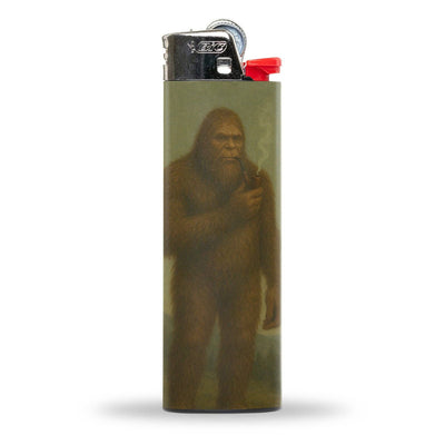 Bigfoot Smoking a Pipe Lighter