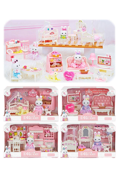 Dreamy Mini Bunny Rabbit Dress Girl Play House