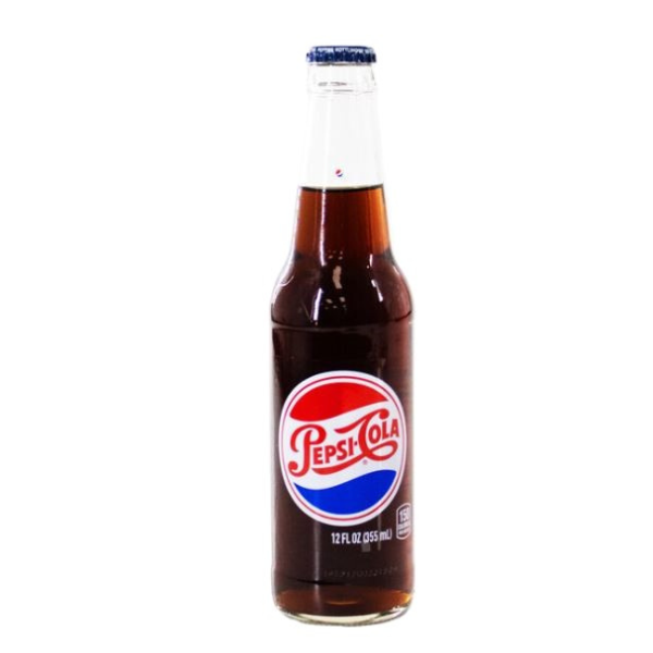 Pepsi Pure Cane Sugar Soda, 12oz Glass Bottle