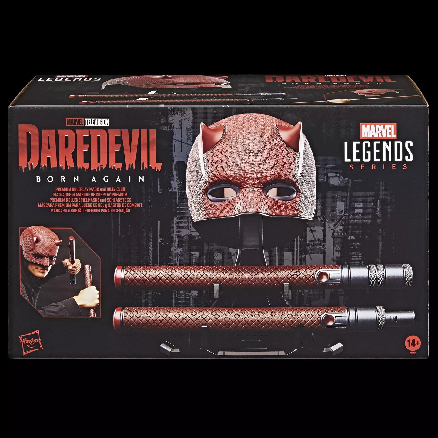 Marvel Legends Daredevil Born Again Mask and Billy Club Prop Replicas