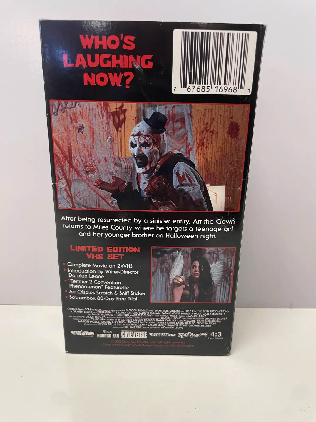 RAFFLE VHS TERRIFIER AUTOGRAPHED