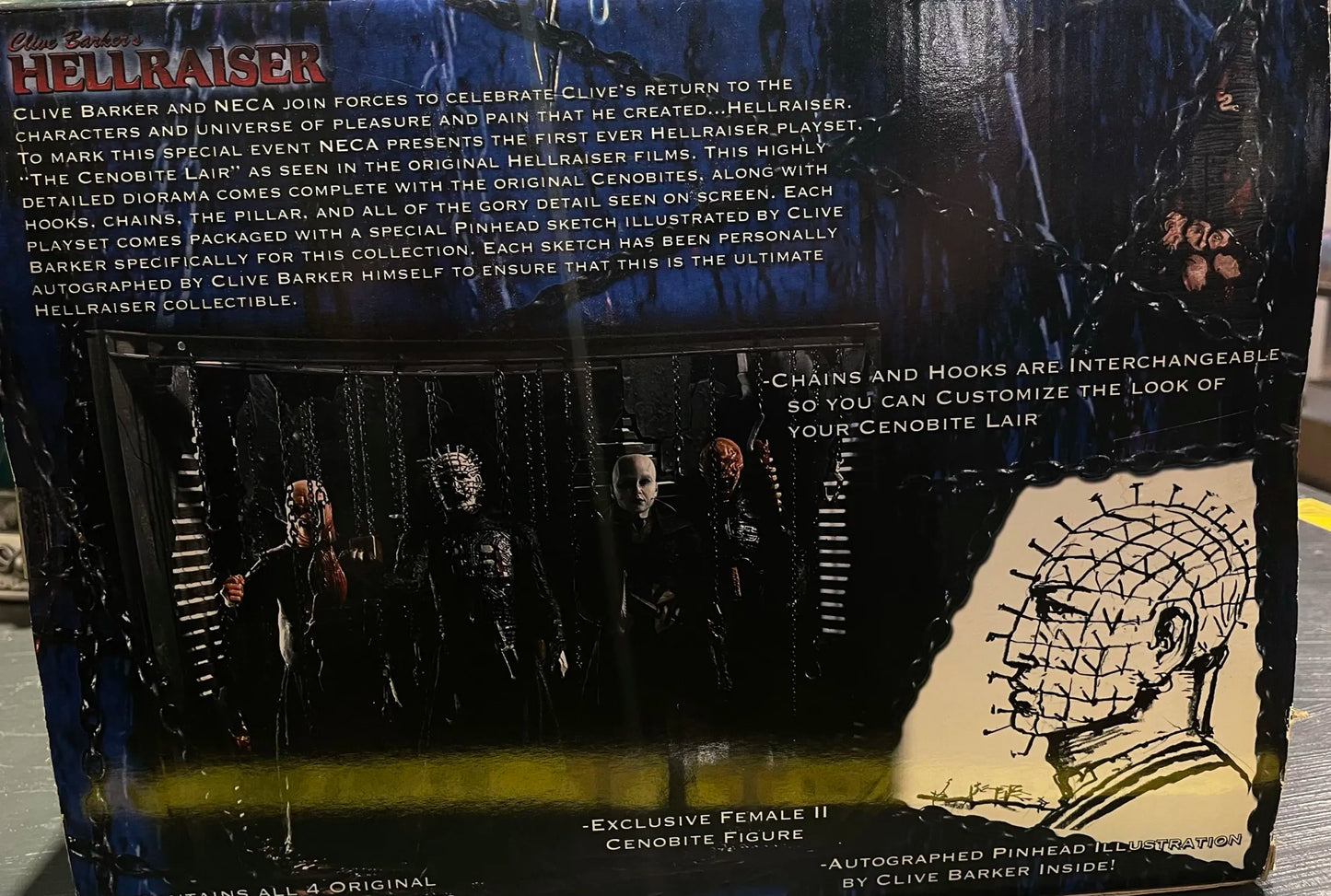 NECA Clive Barker Hellraiser Cenobite Lair Box Set Spencer Gifts Exclusive RARE
