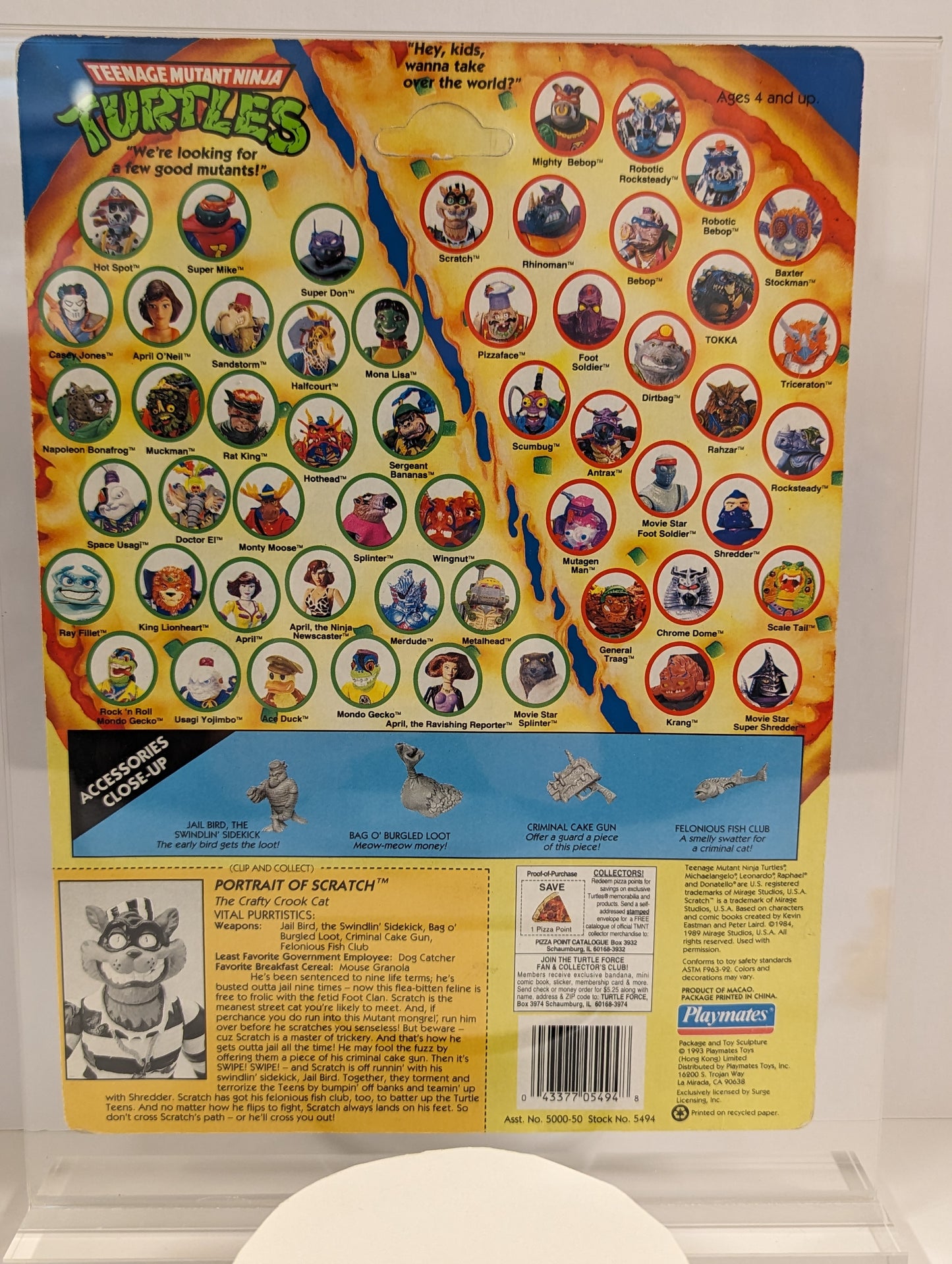 TMNT 1993 SCRATCH THE CAT
