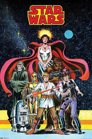 Star Wars Saga Comic Poster