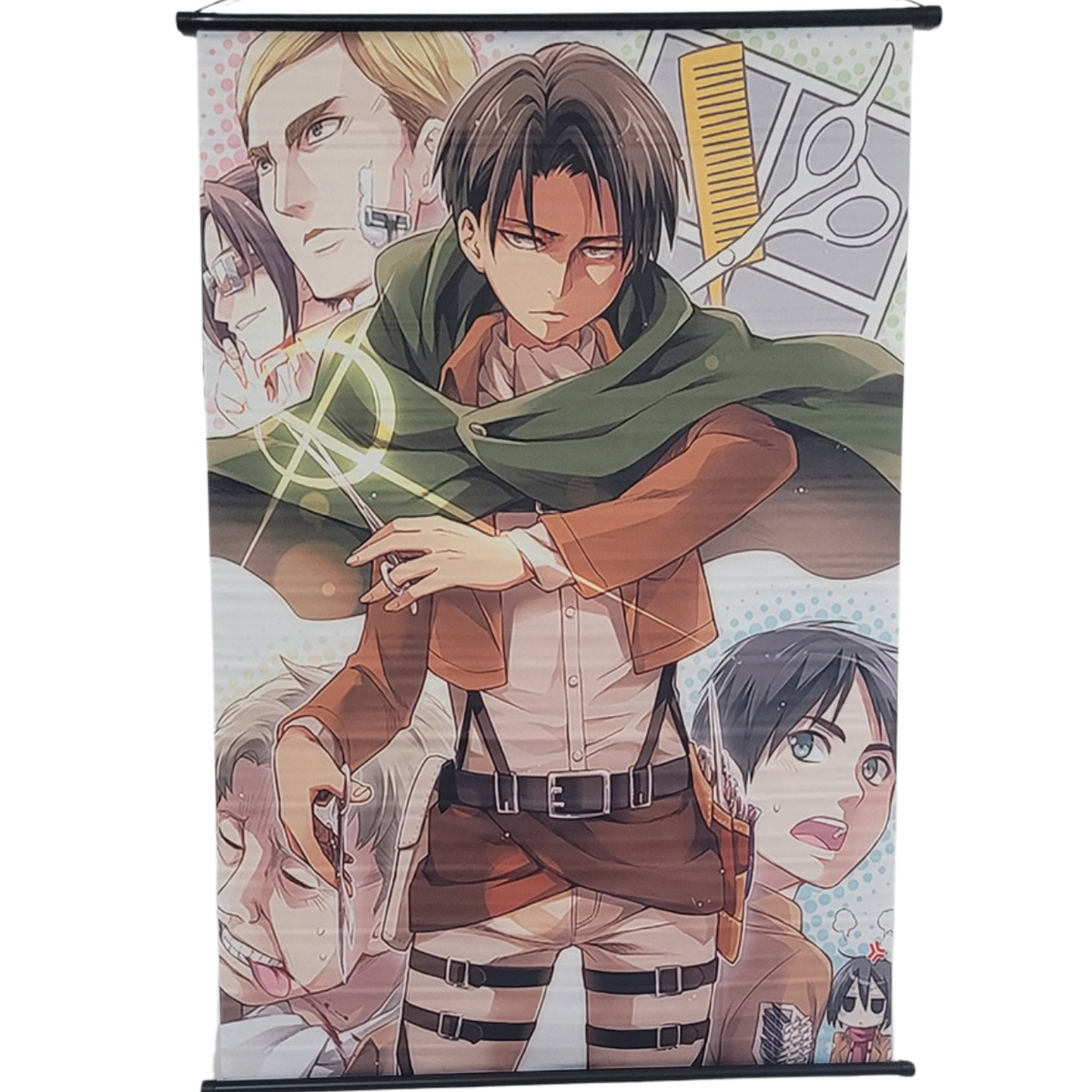 Attack on Titan Cast / Scissors Wall Scroll