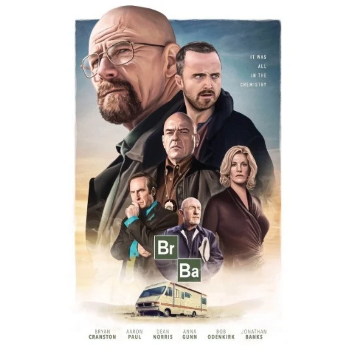 Breaking Bad Cast Poster