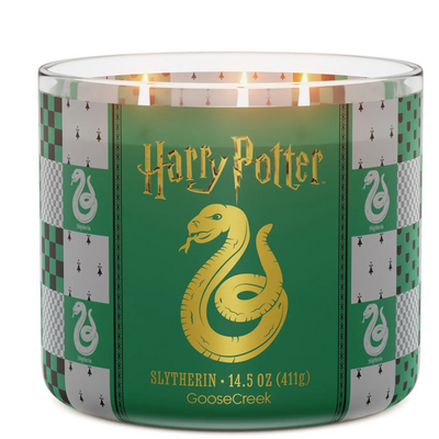 Slytherin 3-Wick Harry Potter Candle