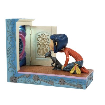 PRE-ORDER Coraline by Jim Shore | Coraline Kneeling Down Door | Figurine