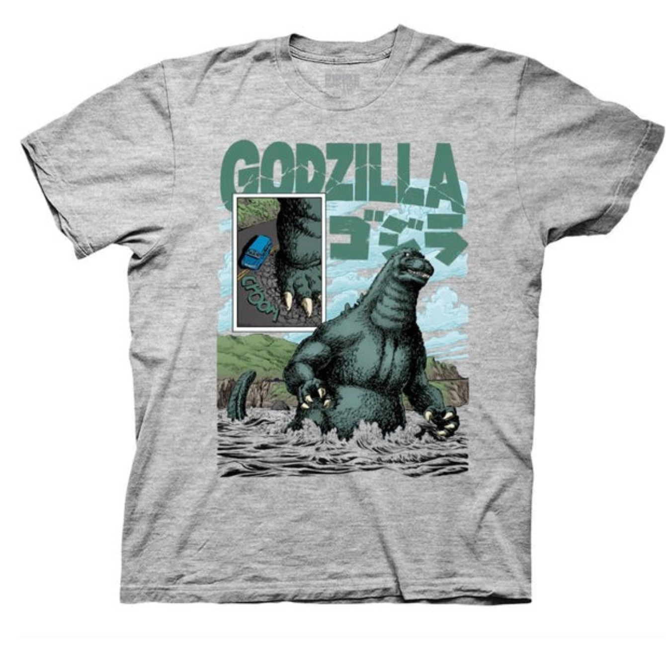 Godzilla Classic Comic Ocean Art T-Shirt